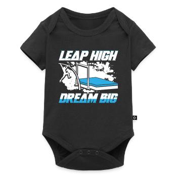 Pole vault Pole vault Pole vaulter - Baby Premium short-sleeve bodysuit - black - Front