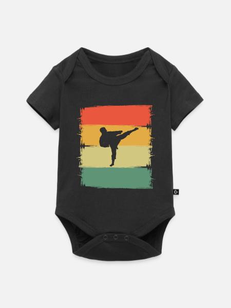 Karate - Baby Premium Kurzarmbody - Schwarz