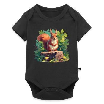 Squirrel - Baby Premium short-sleeve bodysuit - black - Front
