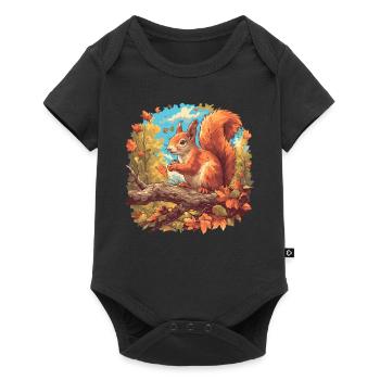 Squirrel - Baby Premium short-sleeve bodysuit - black - Front