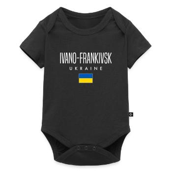 Ivano-Frankivsk, Ukraine - Body à manches courtes Premium Bébé - noir - Devant