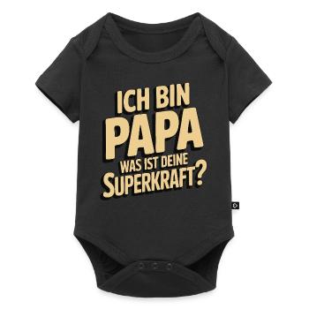 I'm Dad – What's Your Superpower? - Baby Premium short-sleeve bodysuit - black - Front