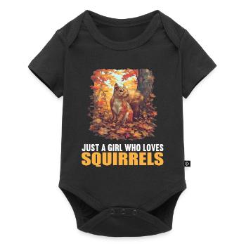 Squirrel - Baby Premium short-sleeve bodysuit - black - Front