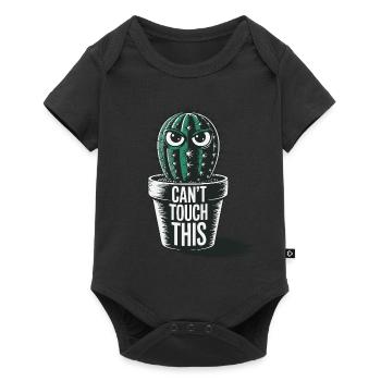 Can't Touch This – Funny Cactus with Saying - Baby Premium short-sleeve bodysuit - black - Front