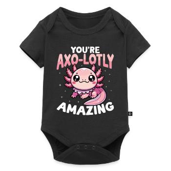 Vous êtes Axo-Lotly Incroyable Mignon Axolotl - Body à manches courtes Premium Bébé - noir - Devant