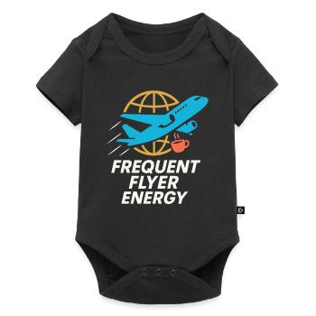 Hôtesse de l’air Personnel navigant commercial Life Aviation - Body à manches courtes Premium Bébé - noir - Devant