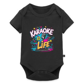 Karaoke Is Life Karaoke Singer - Baby Premium short-sleeve bodysuit - black - Front