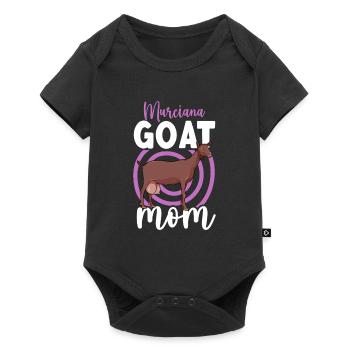 Mom of a Murcia-Granada goat - Baby Premium short-sleeve bodysuit - black - Front