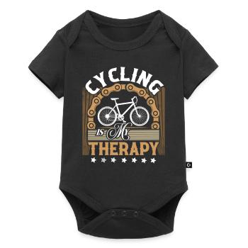 Bicycle Cyclist Mountain Bike - Baby Premium short-sleeve bodysuit - black - Front