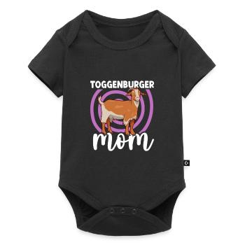 Mother of a Toggenburg goat - Baby Premium short-sleeve bodysuit - black - Front