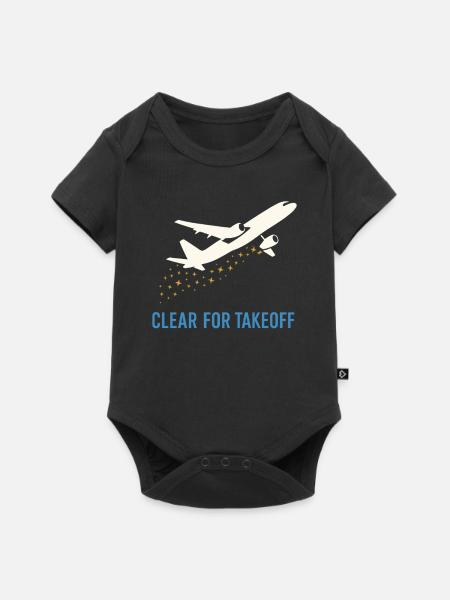 Flugbegleiter Kabinencrew Leben Luftfahrt - Baby Premium Kurzarmbody - Schwarz