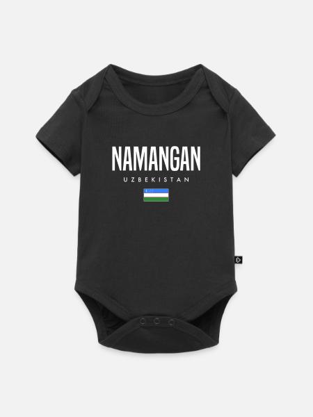 Namangan Usbekistan - Baby Premium Kurzarmbody - Schwarz