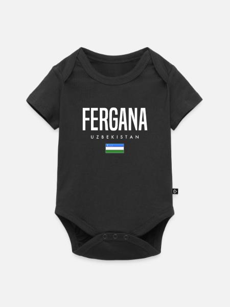 Fergana Usbekistan - Baby Premium Kurzarmbody - Schwarz