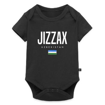 Jizzax Uzbekistan - Baby Premium short-sleeve bodysuit - black - Front