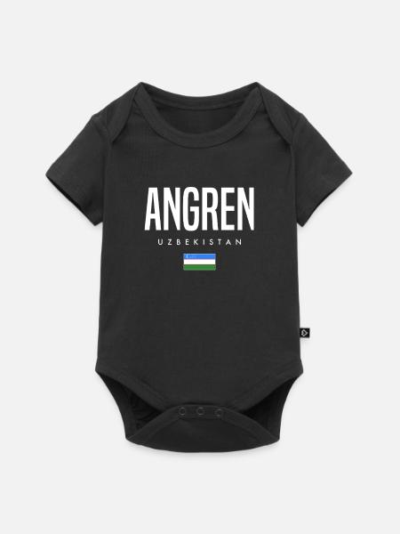 Angren Usbekistan - Baby Premium Kurzarmbody - Schwarz