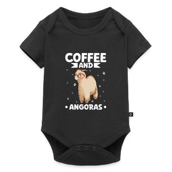 Coffee and Angora Goat - Baby Premium short-sleeve bodysuit - black - Front