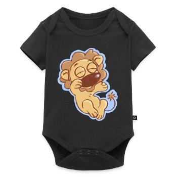 Lil' Lion Noah - Baby Premium Kurzarmbody - Schwarz - Vorne