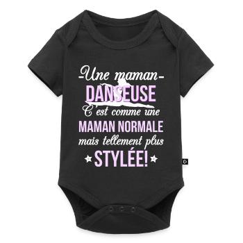 maman DANSEUSE - Body à manches courtes Premium Bébé - noir - Devant