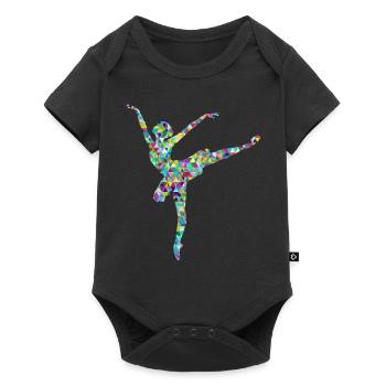 ballerina ballet dance dancer dance dancer yoga49 - Baby Premium short-sleeve bodysuit - black - Front