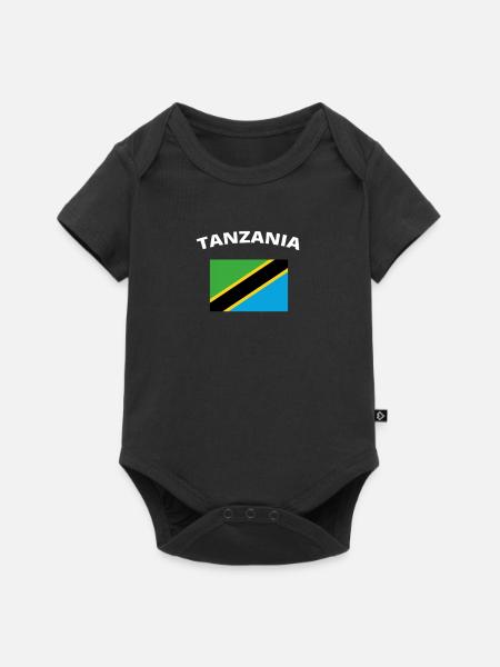 ich liebe home heimat love wurzeln TANZANIA - Baby Premium Kurzarmbody - Schwarz