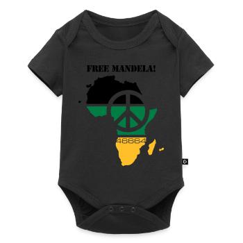 free mandela - Body à manches courtes Premium Bébé - noir - Devant