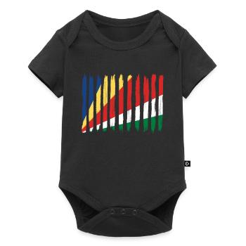 Roots maison home love fière Seychelles png - Body à manches courtes Premium Bébé - noir - Devant