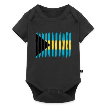 Roots home love proud Bahamas png - Baby Premium short-sleeve bodysuit - black - Front