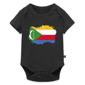 Roots roots flag homeland country Comoros png - Baby Premium short-sleeve bodysuit - black - Front