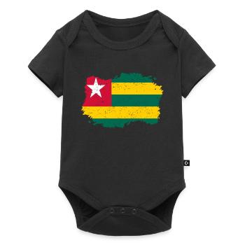 Roots roots flag homeland country Togo png - Baby Premium short-sleeve bodysuit - black - Front