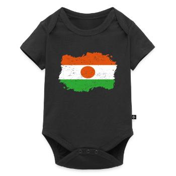Roots Roots Flag Homeland Country Niger png - Baby Premium short-sleeve bodysuit - black - Front