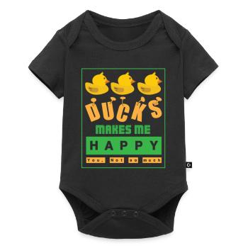 duck - Baby Premium short-sleeve bodysuit - black - Front