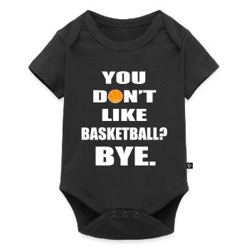Basketball lustige Sprueche Spruch - Baby Premium Kurzarmbody - Schwarz - Vorne