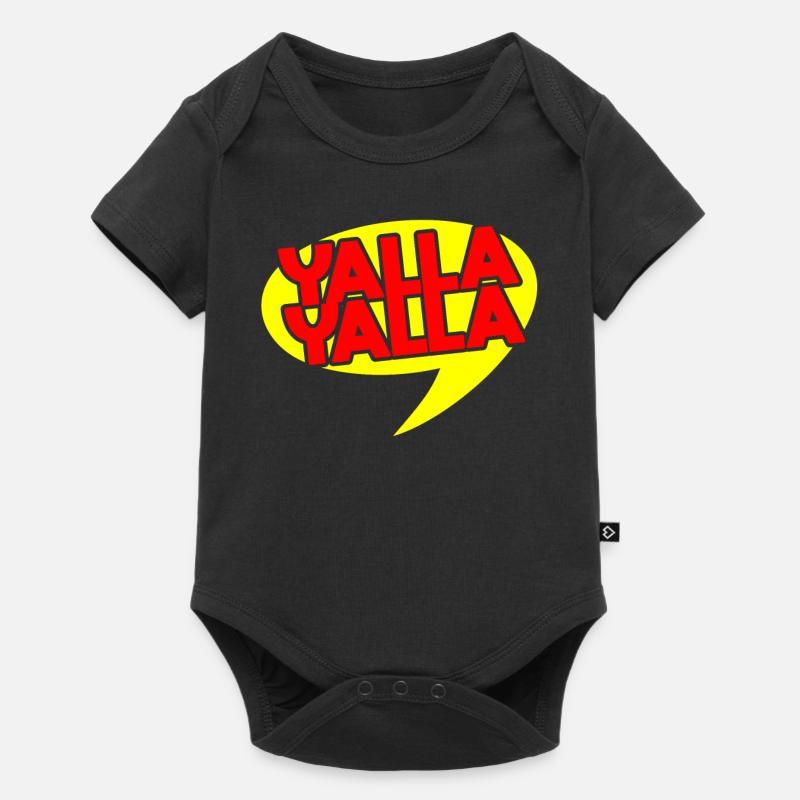 Yalla Yalla - Body à manches courtes Premium Bébé - noir