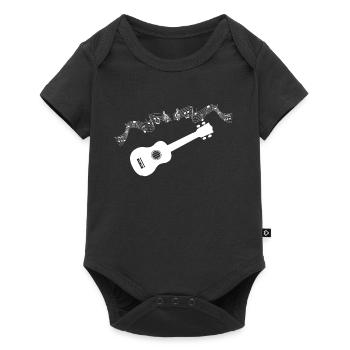 Ukulele - Baby Premium Kurzarmbody - Schwarz - Vorne