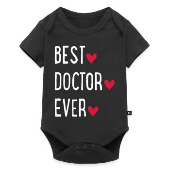 Arzt - Baby Premium Kurzarmbody - Schwarz - Vorne