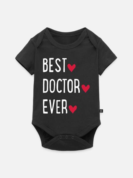Arzt - Baby Premium Kurzarmbody - Schwarz