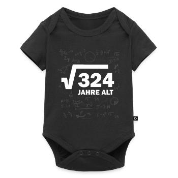 18. Geburtstag 18 Mathe Mathematik Wurzel rechnen - Baby Premium Kurzarmbody - Schwarz - Vorne