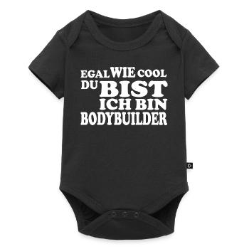 Bodybuilder - Baby Premium Kurzarmbody - Schwarz - Vorne