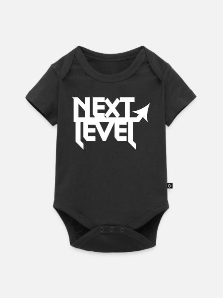 next level w - Body à manches courtes Premium Bébé - noir