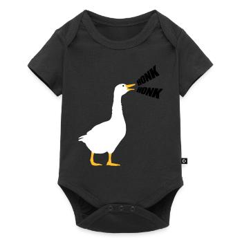 Honk Honk Goose - Body à manches courtes Premium Bébé - noir - Devant