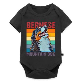 Bernese mountain dog - Baby Premium short-sleeve bodysuit - black - Front