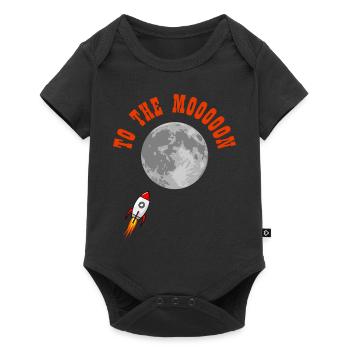 Échange de crypto-monnaie To The Moon Rocket Crypto - Body à manches courtes Premium Bébé - noir - Devant