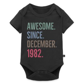 Awesome Since December 1982 - Baby Premium short-sleeve bodysuit - black - Front