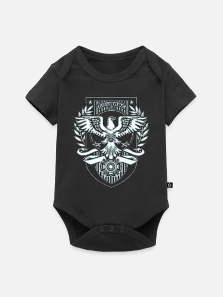 Armee - Baby Premium Kurzarmbody - Schwarz