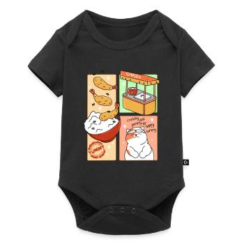 The Best Tempura - Baby Premium short-sleeve bodysuit - black - Front