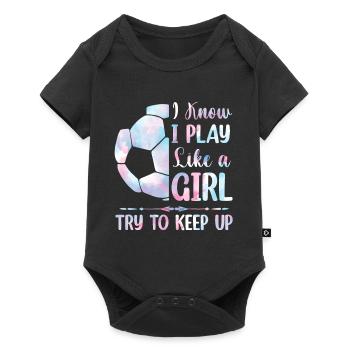 Soccer Girls - Baby Premium short-sleeve bodysuit - black - Front