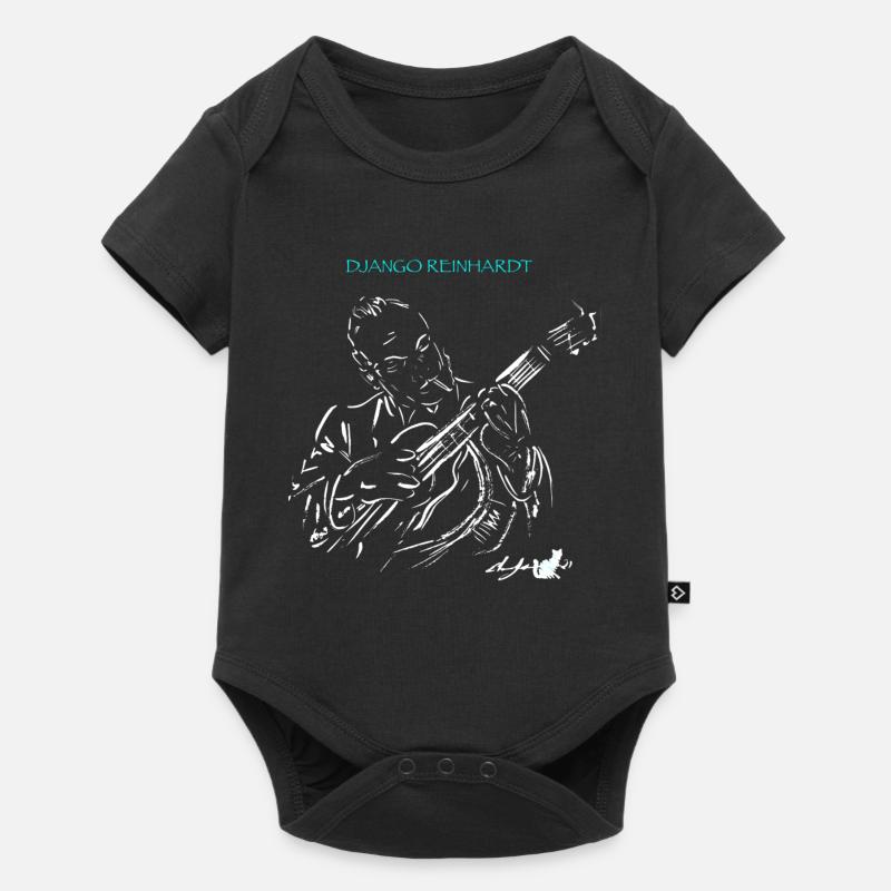DJANGO REINHARDT JAZZ MANOUCHE - Body à manches courtes Premium Bébé - noir