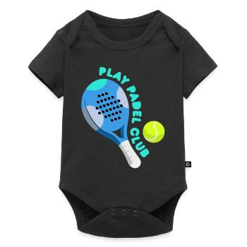 Padel - Gift for padel player - Baby Premium short-sleeve bodysuit - black - Front