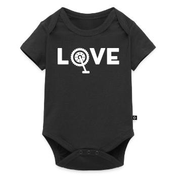 ICH LIEBE FAHRRÄDER - Baby Premium Kurzarmbody - Schwarz - Vorne