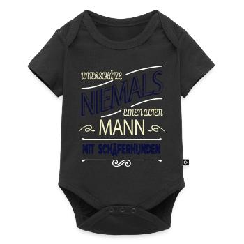 hund eigenschaft statement weihnachten hundefreund - Baby Premium Kurzarmbody - Schwarz - Vorne